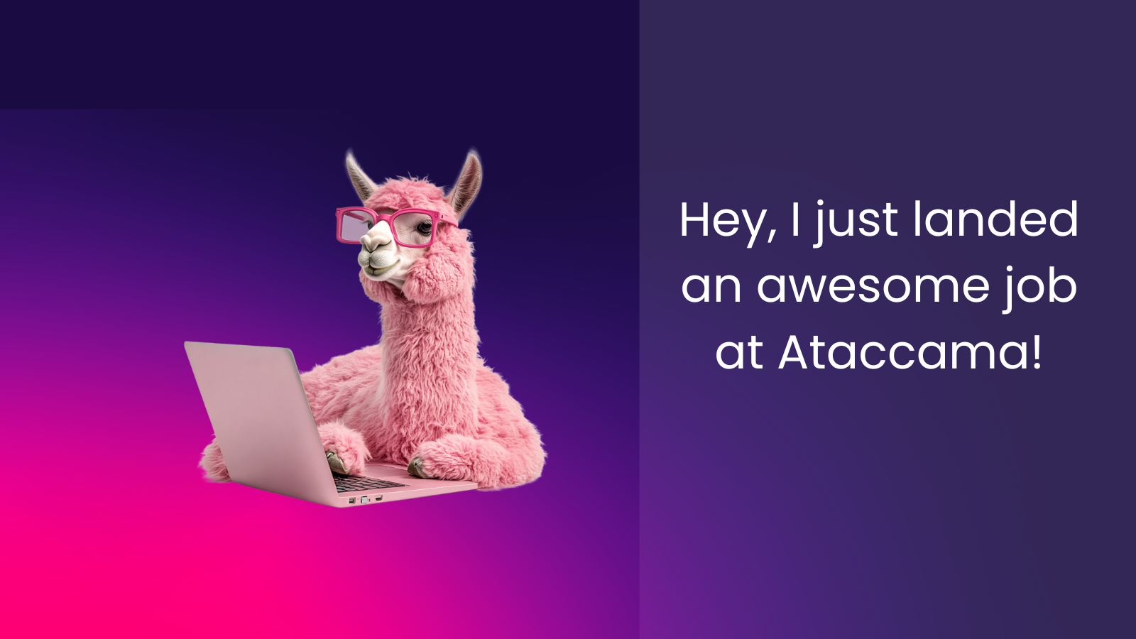 <span style="font-weight: 400;">Hey, I just landed an awesome job at Ataccama</span>