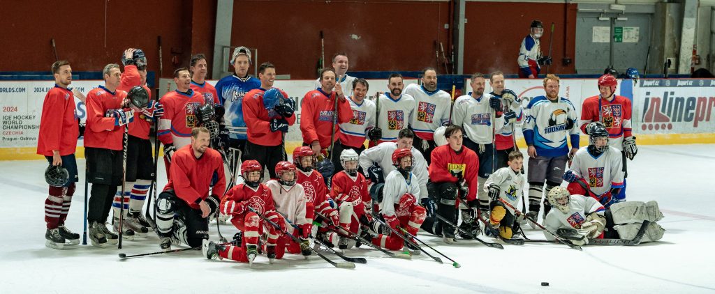 Skates on, spirits high: Ataccamers hit the ice in Prague.